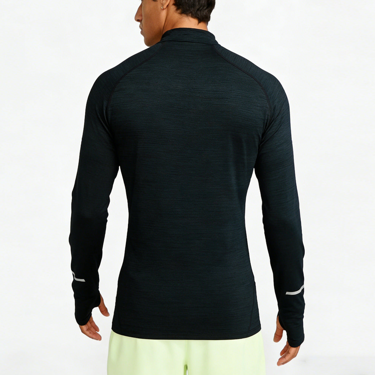 Half-zip quick-drying training long-sleeve athletic shirt in a sporty design