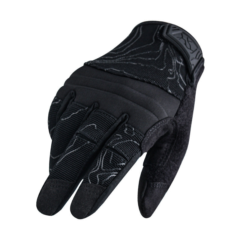 Outdoor sports cycling tactical gloves with fall-resistant, shock-absorbing, abrasion-resistant protection