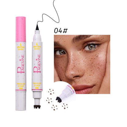 Women's double-headed fleck removal pen liquid eyeliner, black dual-ended makeup tool