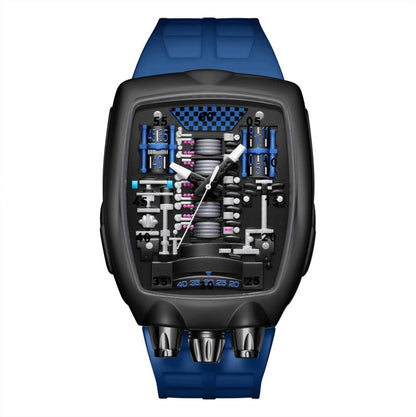 Engine Movement Mens Watch Brand Quartz Watch Fashionable And Distinctive