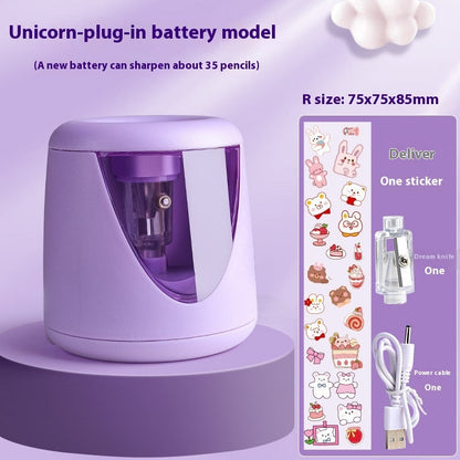 Cute children's portable electric pencil sharpener roll by My Store, automatic pencil sharpener in compact design