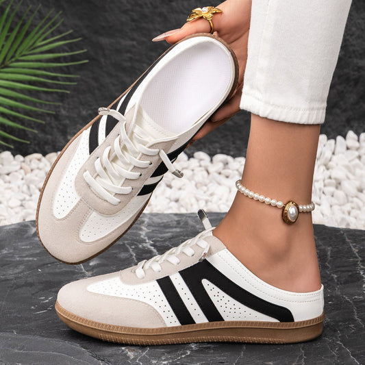 Casual breathable comfortable slip-on half-slipper sneakers by My Store in a lightweight everyday design