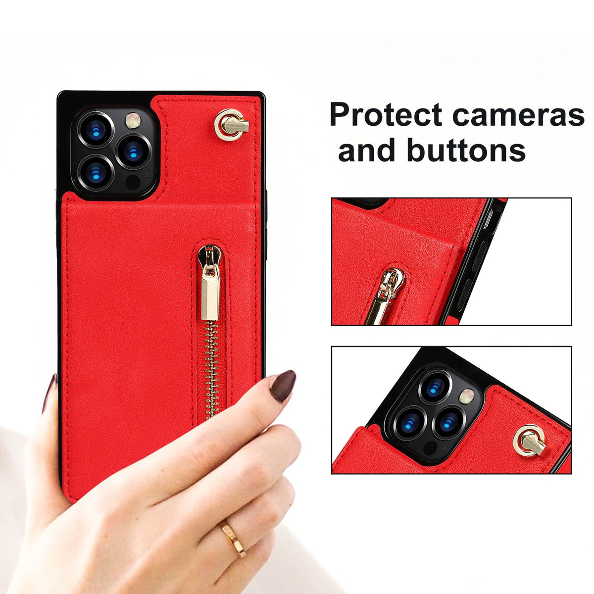 Zipper phone case crossbody bag with adjustable strap by My Store