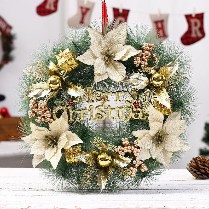 Christmas decorations creative gifts, ornamental Christmas wreath with festive seasonal design