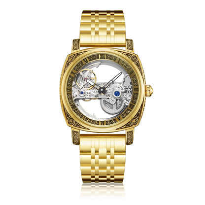 Relief-embossed vintage luminous self-winding mechanical watch by My Store