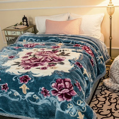 Flannel blanket student single dormitory quilt sheet by My Store, soft bedding for a single bed