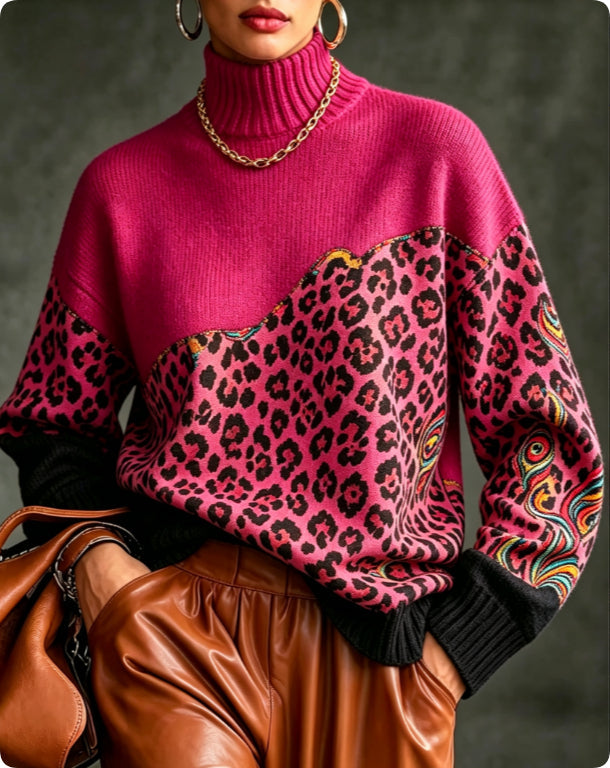 Women's plus-size loose sweater in a relaxed, comfortable fit