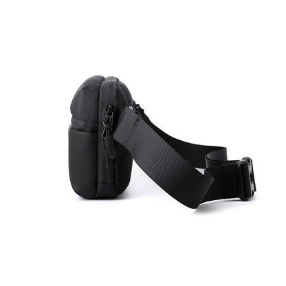 Wautton small fanny pack waist bag for women and men, with adjustable strap, ideal for hiking, running, travel, and walking.