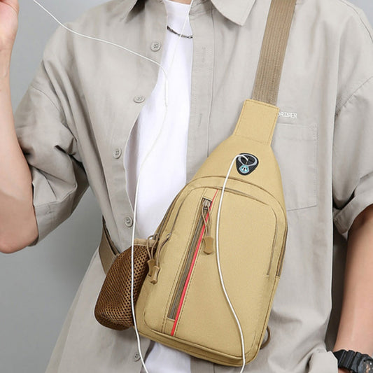 Men's large-capacity shoulder crossbody bag in a practical, spacious design
