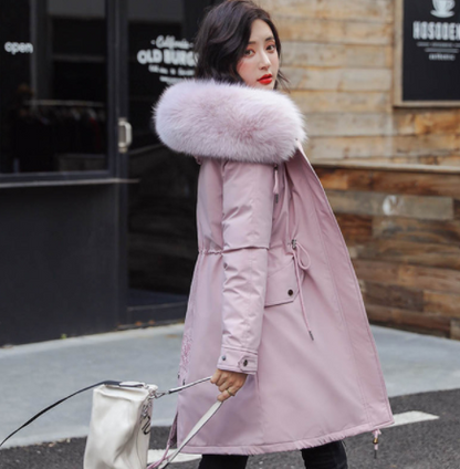 Chic Fur-Collar Winter Jacket