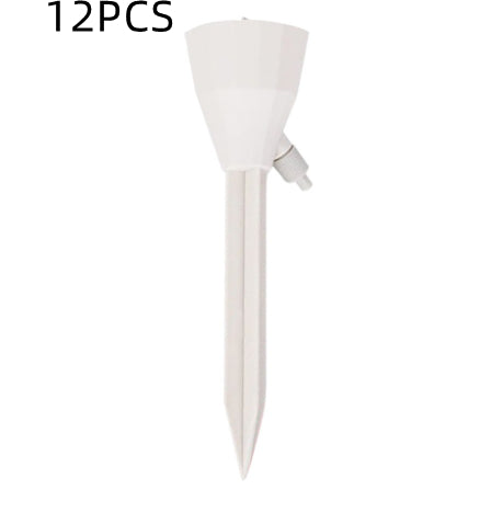 Automatic garden watering device dripper for plants, close-up view