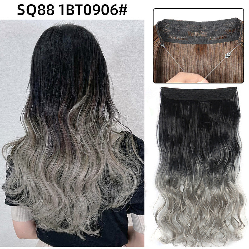 Adjustable Synthetic Hair Curtain Wig for Women