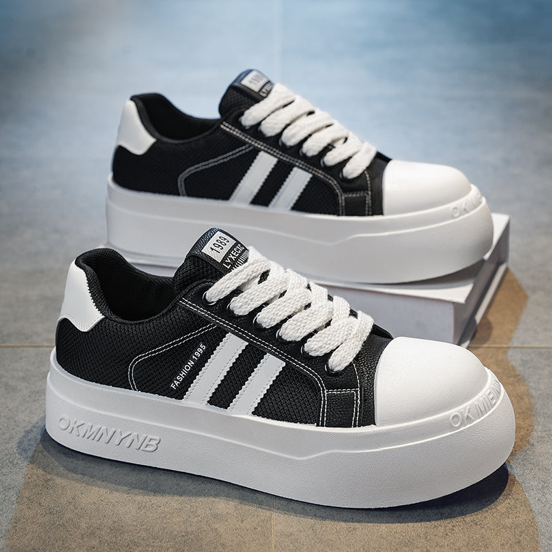 2026 men's height-increasing breathable casual platform sneakers, versatile trendy work shoes