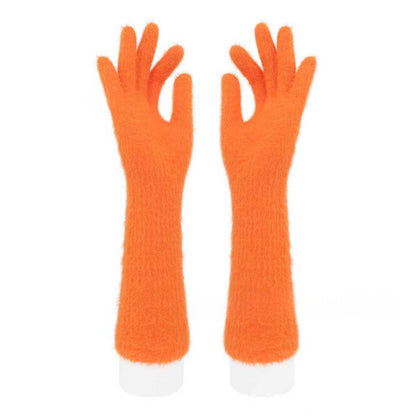 Halloween silicone meat mat with long gloves set in black and orange for food preparation and cooking