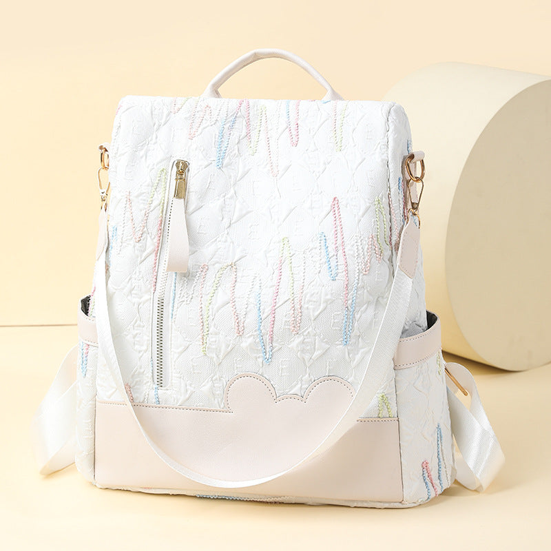 Women's lightweight multifunctional fashion backpack, My Store brand, shown from front angle