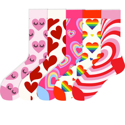 Cozy trendy FallWinter socks for women in soft fabric, featuring a warm seasonal design