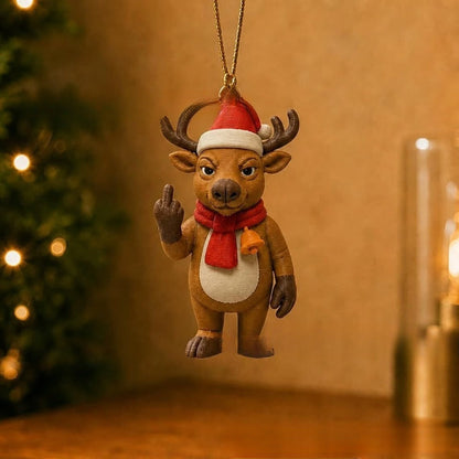 Modern minimalist Christmas figurine decorations in festive holiday designs