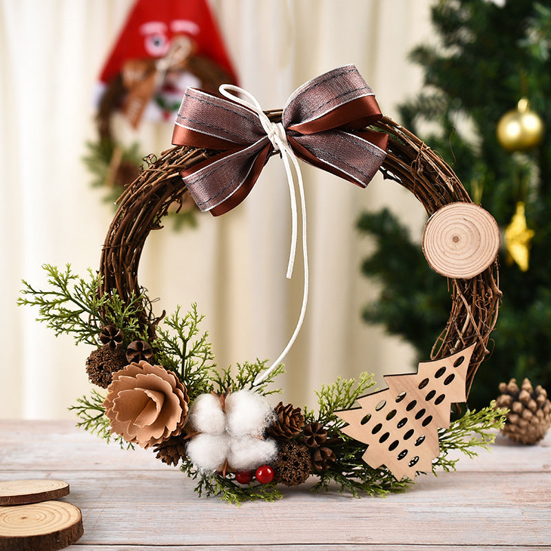Christmas decorations garland wreath by My Store with festive greenery and holiday ornaments