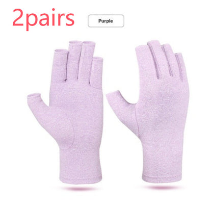 Fingerless pressure-resistant fitness gloves with padded palms for workout protection