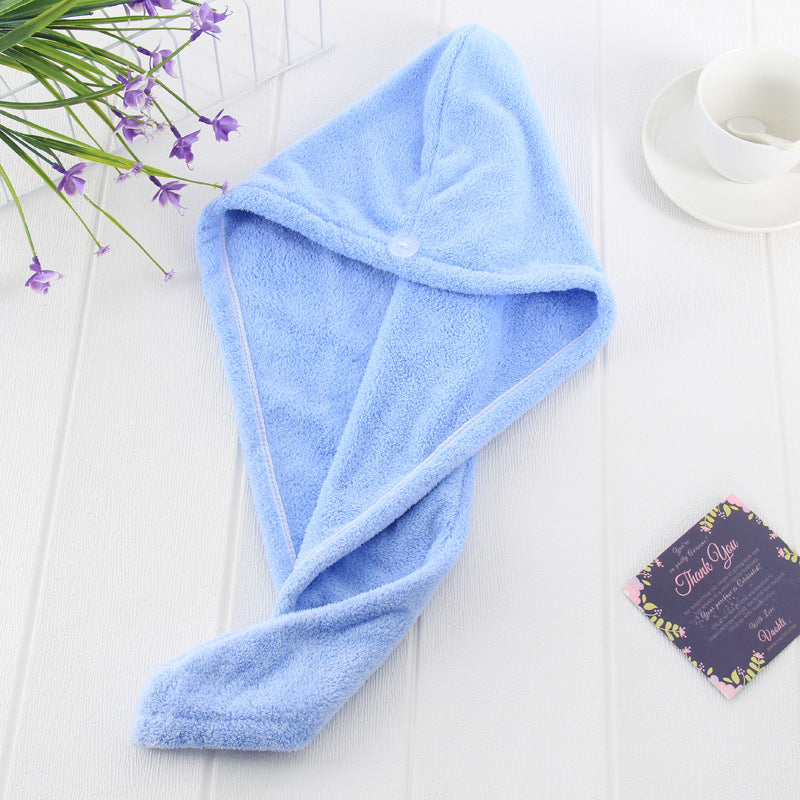 Magic microfiber hair fast drying towel wrap for drying wet hair