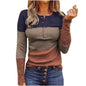 Women's slim fit long sleeve round neck pullover by BACKUPMYFILESNOW.COM®, in a cozy knit fabric, displayed on a neutral background.