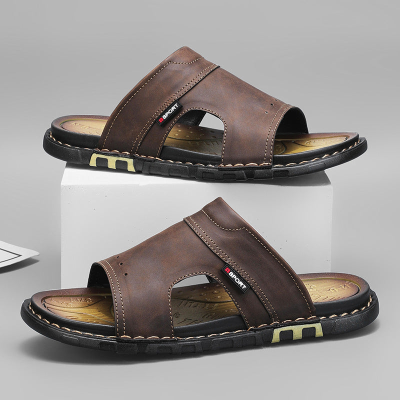 Plus-size versatile soft-soled slippers in a comfortable, simple design