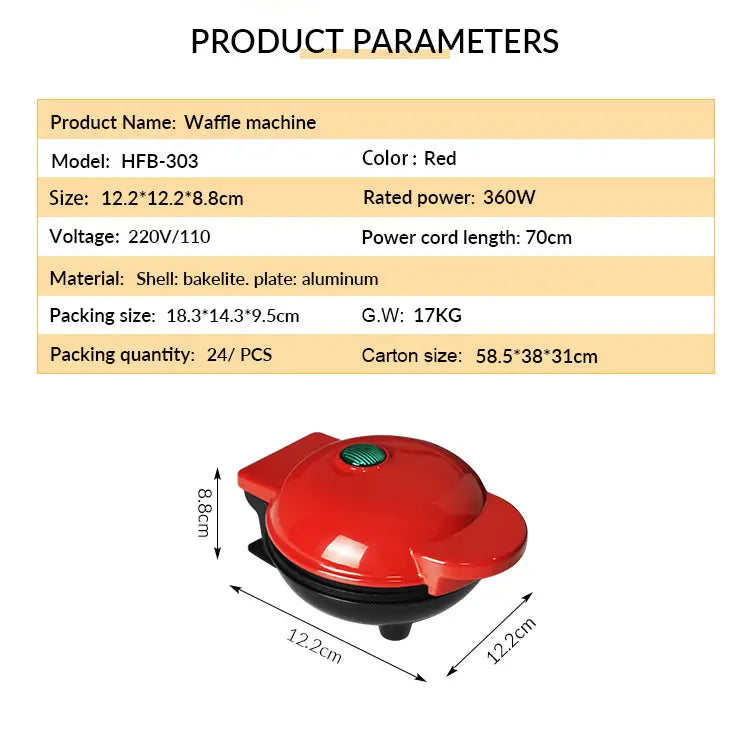 Mini Electric Griddle for Breakfast, Lunch & Snacks