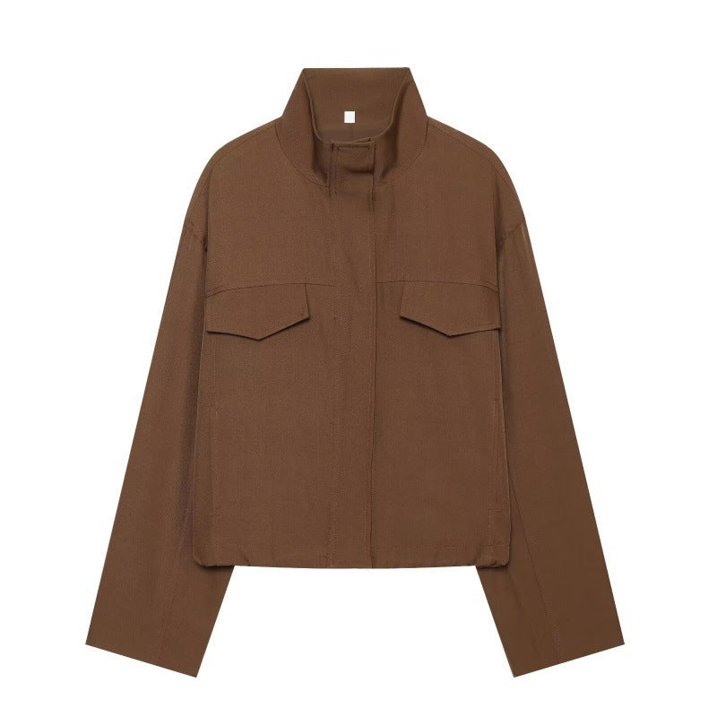 Women's casual jacket with a chimney collar, My Store brand