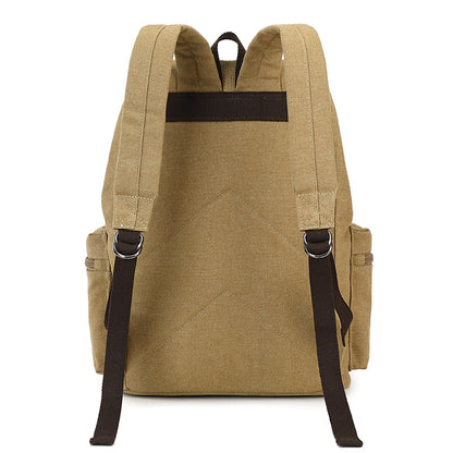 Cross-Border Canvas Student Backpack for Outdoor Travel