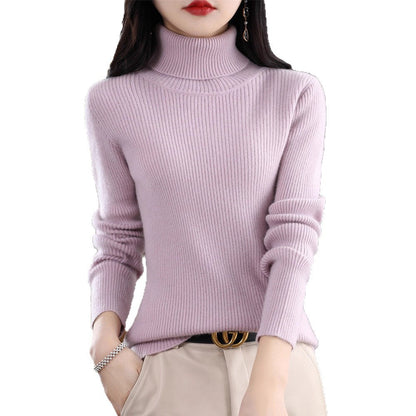 Women's fall and winter turtleneck sweater by My Store in a cozy knit design