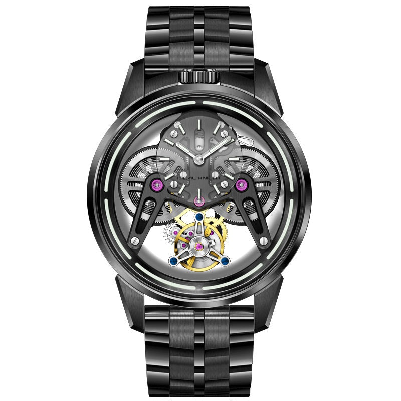 New Armor Tourbillon mechanical watch by My Store, featuring a detailed tourbillon dial and premium metal case