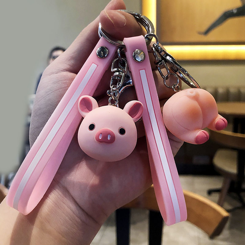 Cute creative key ring doll ornament miniature figure with playful design