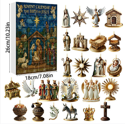 Acrylic blind box Christmas decoration by My Store, festive holiday ornament design