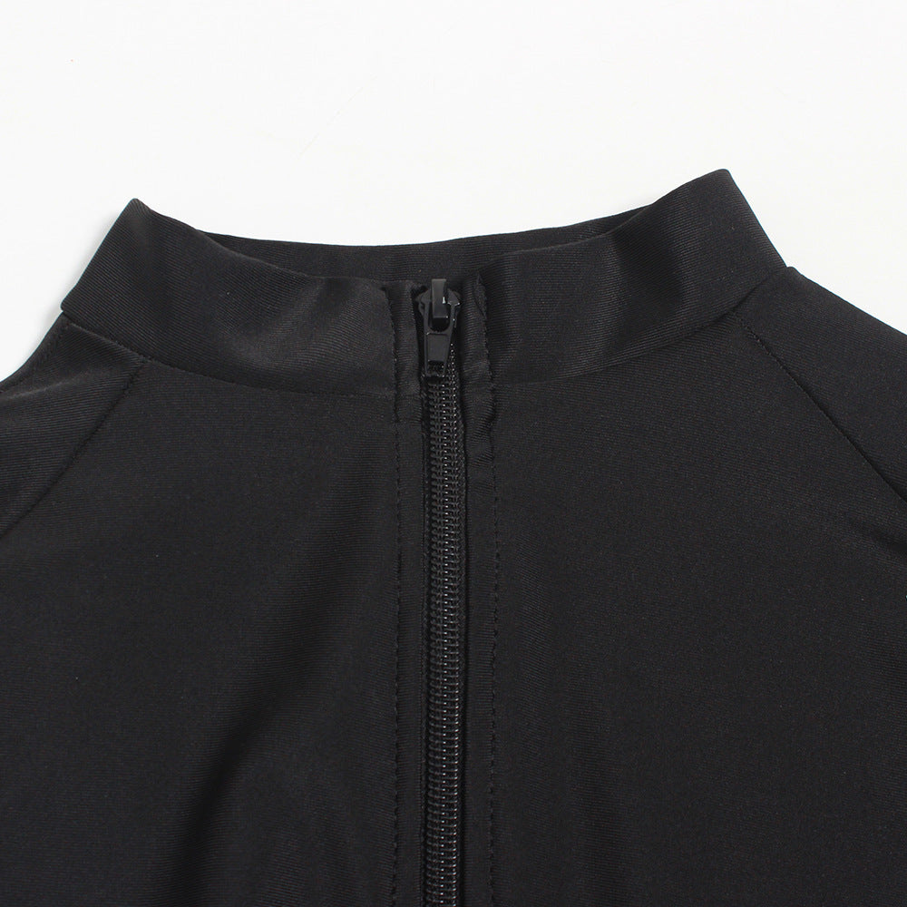 Muslim women's three-piece conservative swimsuit in modest swimwear design