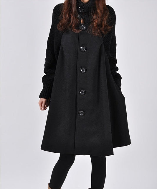 Women's mid-length fashion trench coat by My Store in a classic tailored design