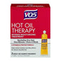 Vo5 Hot Oil Therapy intense moisturizing hair treatment in a 2-count pack, designed to nourish and hydrate dry hair.