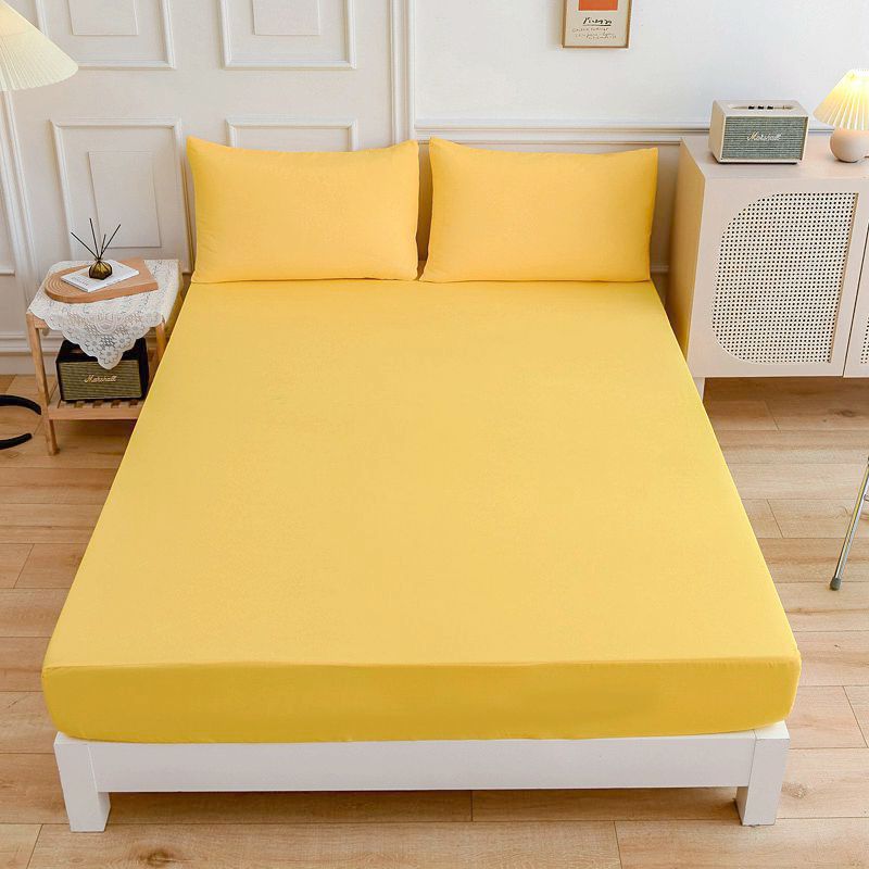 Students cotton bed sheets with fitted sheet and pillowcase in soft, durable fabric