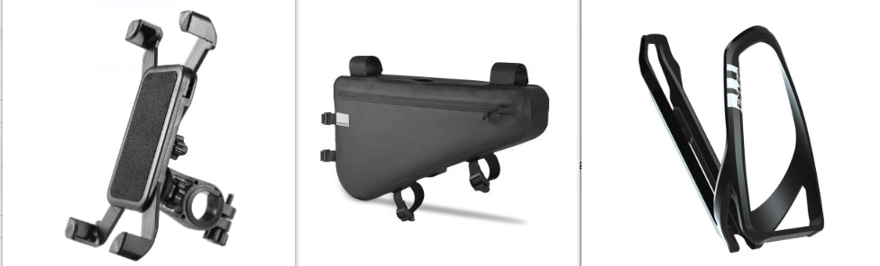 Wax feel polyester bicycle frame bag for long-distance cycling, water-resistant bike storage pouch