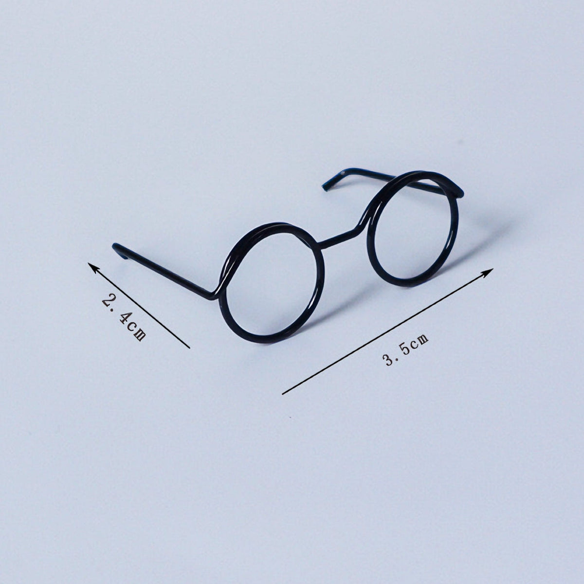 Mini glasses frame twist stick puppy doll, My Store plush toy in a compact close-up view