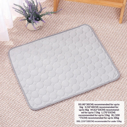 Pet sofa cooling ice silk pad temperature-lowering sleeping mat for comfortable rest