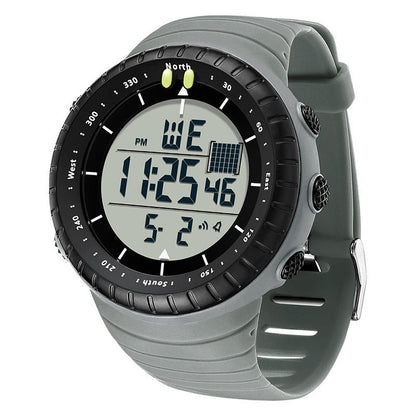 Large-dial multifunction waterproof luminous watch with a durable design and clear analog display