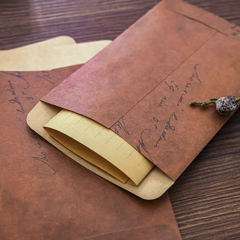 Vintage Kraft Paper Envelopes for Office Supplies