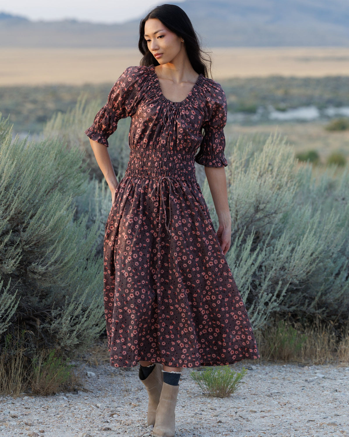 Downeast Long Way Home Dress, casual women's dress with a relaxed fit and soft fabric, perfect for everyday wear