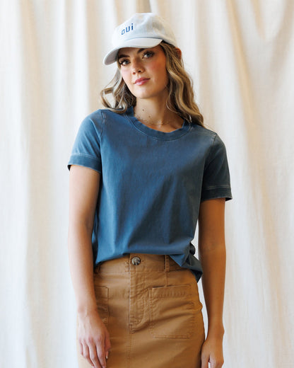 Downeast Your Favorite Tee, casual tops, soft fabric, in a classic fit with short sleeves and a crew neckline.