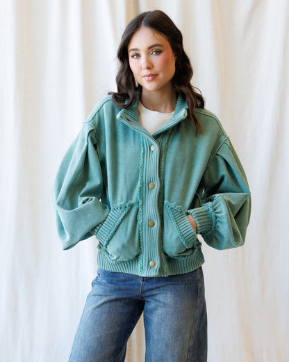 Downeast Campus Cardi Coat outerwear featuring a stylish, cozy design with a button-up front and soft fabric for cold weather.