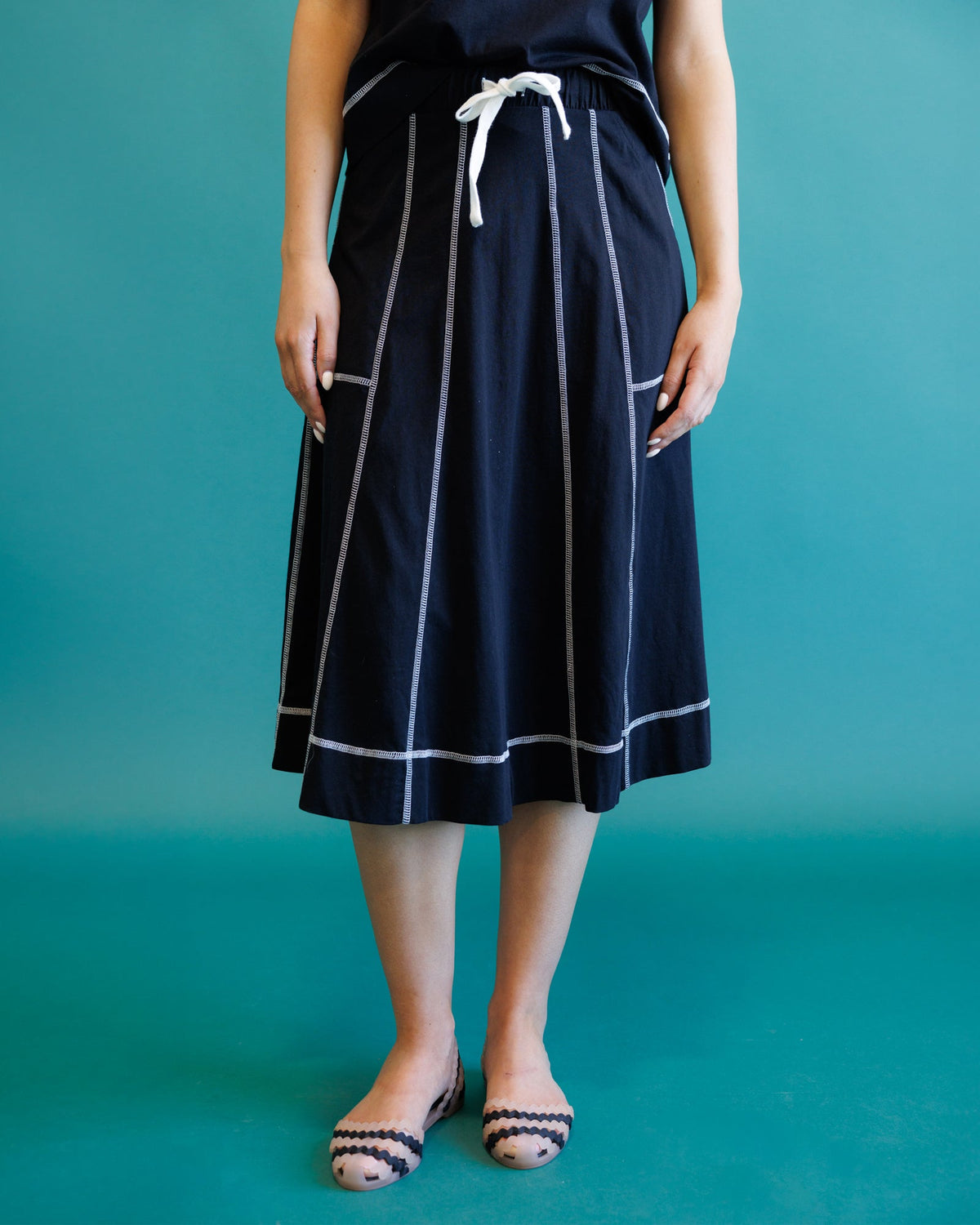 Downeast Major Score skirt in a stylish design, shown in the image with a comfortable fit and versatile length.