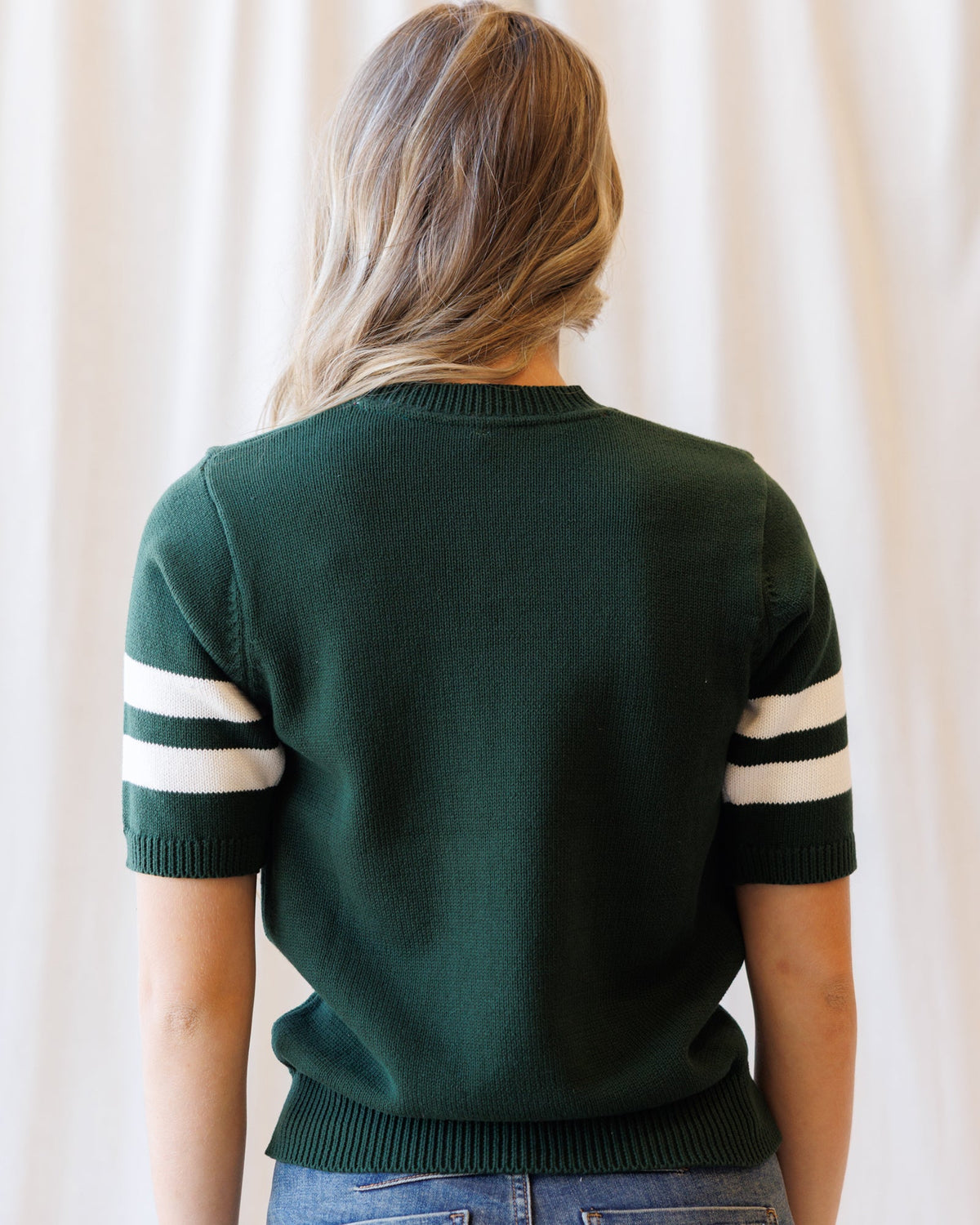 Downeast team spirit crew sweater in heather gray with logo embroidery, casual knit design for everyday wear.