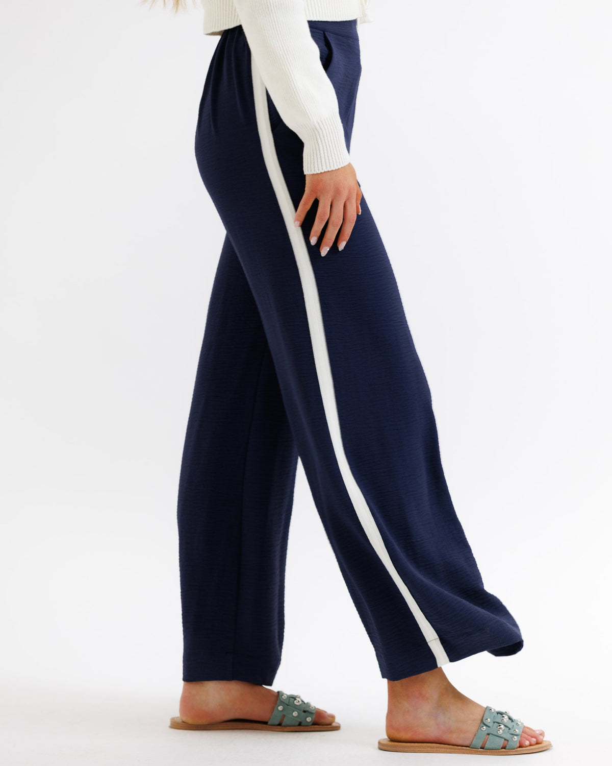 Downeast Parisian Pant in stylish, tailored design, featuring classic fit and neutral color, perfect for casual or office wear.