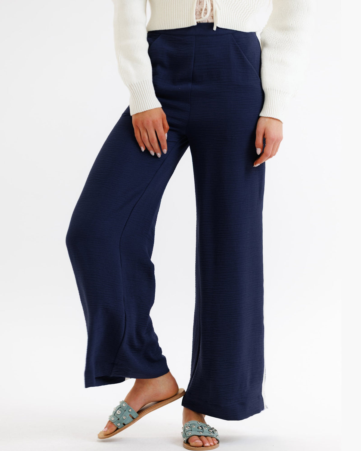 Downeast Parisian Pant, stylish women's pants in a classic design, shown in a neutral fabric with a tailored fit.