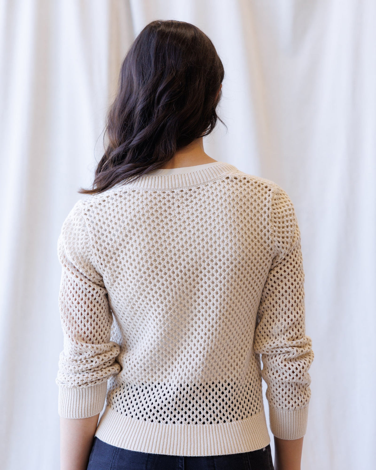 Downeast Signature Sweater Jacket, cozy knitted sweater with a stylish fit, shown in a natural pose on a neutral background.
